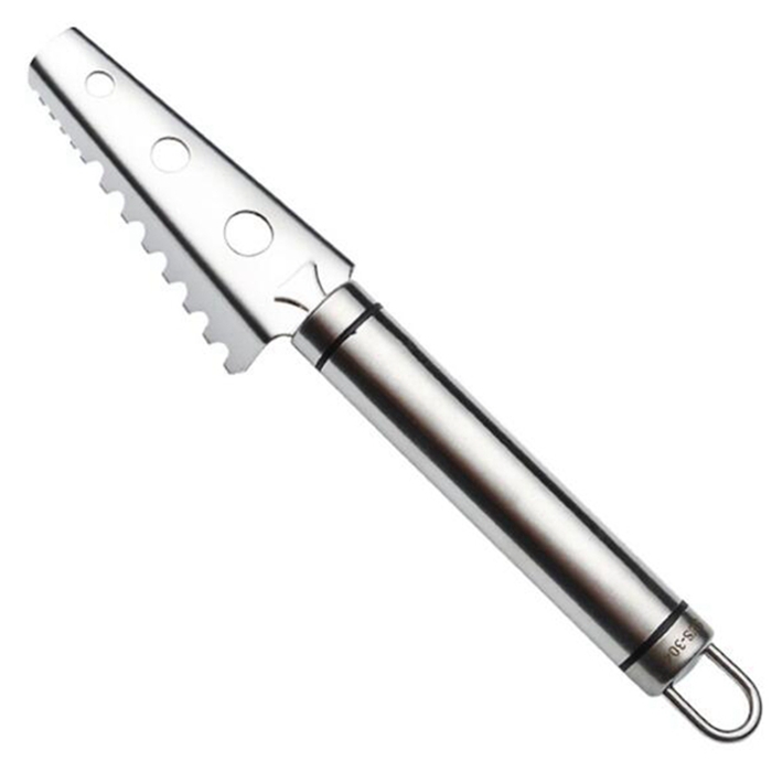 Custom logo gift kitchen stainless steel manual fish scaler peeler