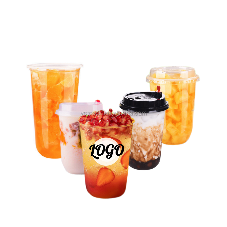 pop it coffee disposable pp cup u cups 16oz custom plastic cup logo
