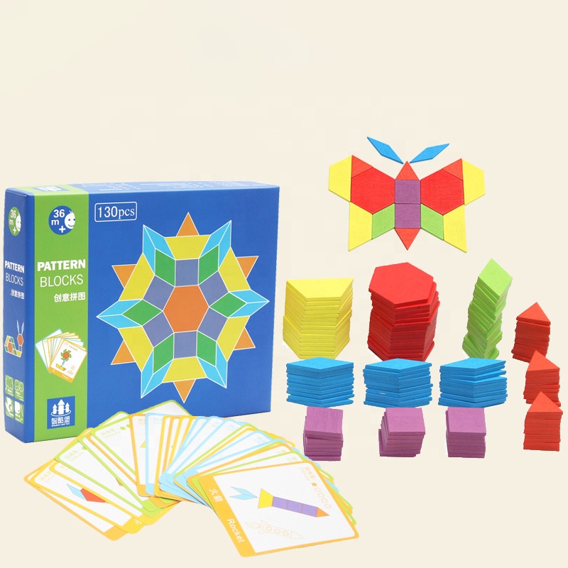 DIY игра-головоломка Tangram головоломка красочные деревянные детские игрушки детский сад домашнее образование интеллектуальное развитие креативный
