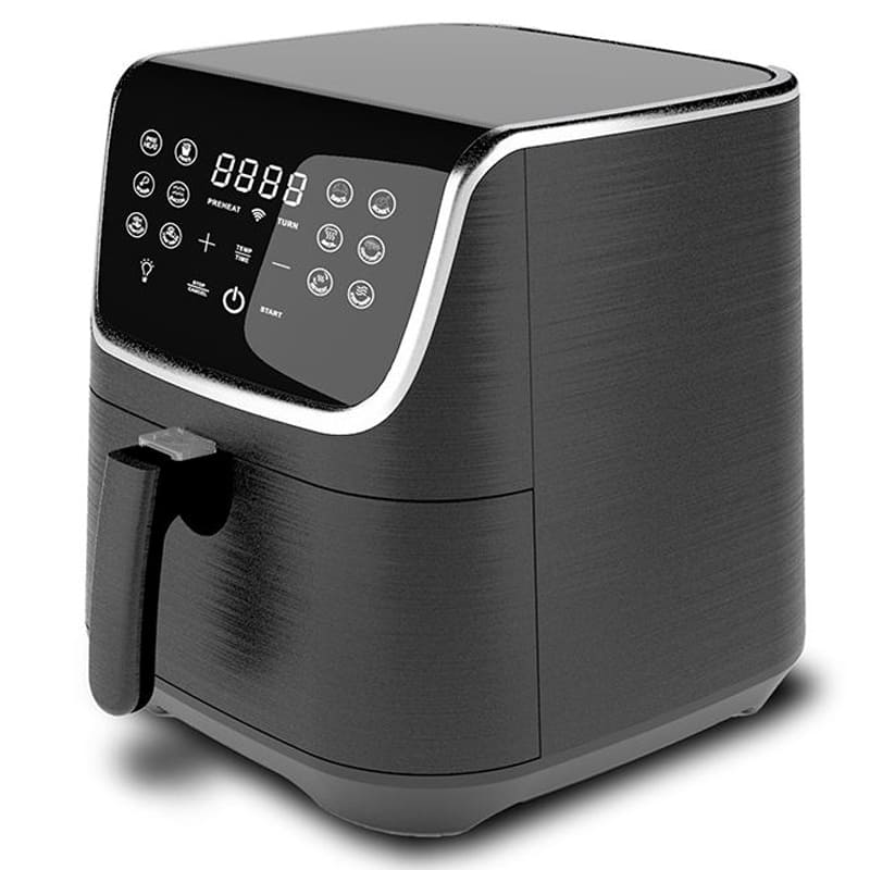 Toppdo высокое качество 6,2 кварта Электрический freidora de aire smart air frier глубокие фритюрницы цифровой тостер духовка Серебряная воздушная фритюрница