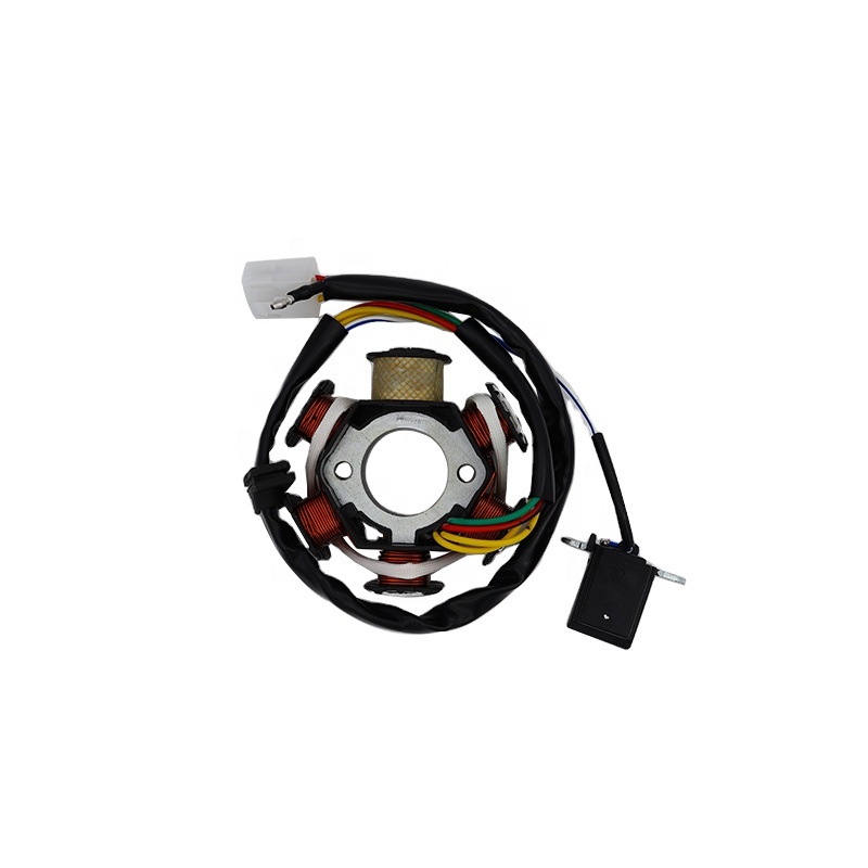 Motorcycle Magneto Generator Stator Coil New AC Magneto Stator 6-coil 6 Pole WAVE100 ATV Scooter