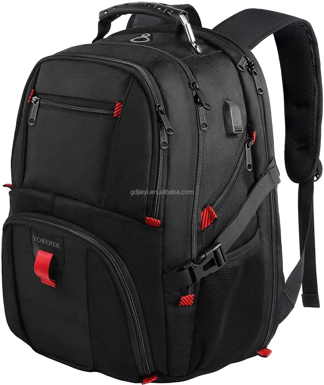 YOREPEK Backpack for Men Extra Large 50L Travel Backpack with USB Charging Port TSA Friendly Business College Bookbags Fit 17 In