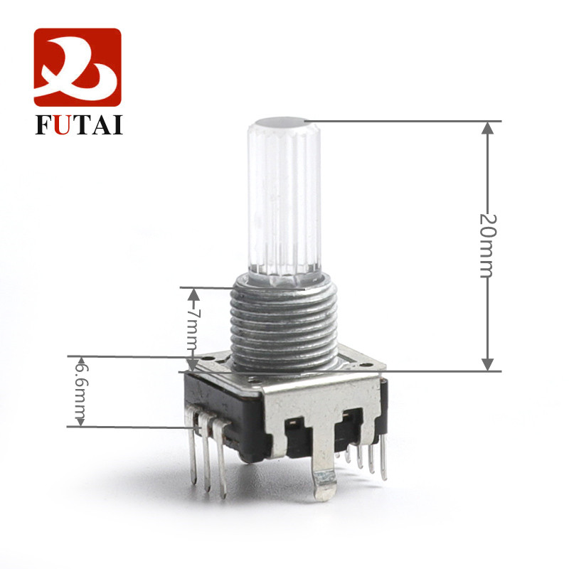 Новый LED-EC12 кодировщик многоцветный настенный светильник с выключателем 24 позиционирования цифровой импульсный вал длина 20 мм автомобиля Aux аудио кабель датчика
