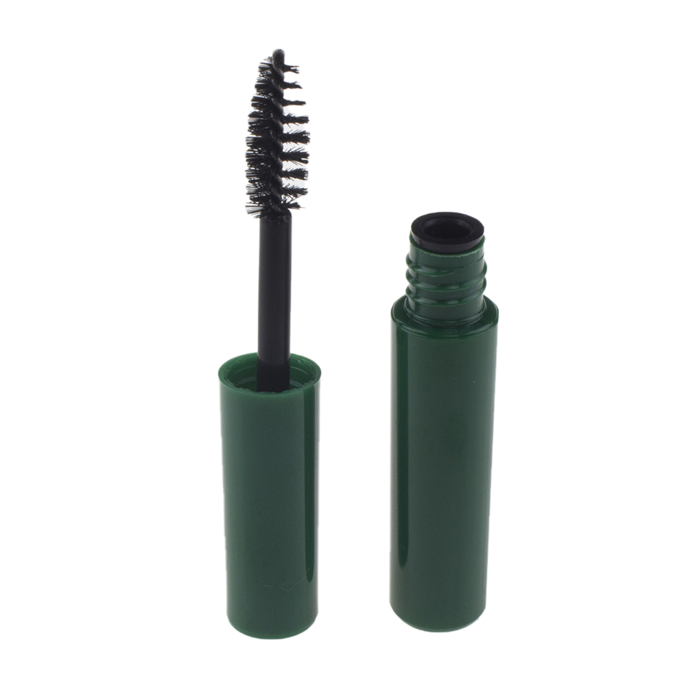 MT009-3.5ml mascara eyelash tubes empty, 3.5ml clear mascara beauty tubes with black lid brush, 3.5ml cosmetic packaging