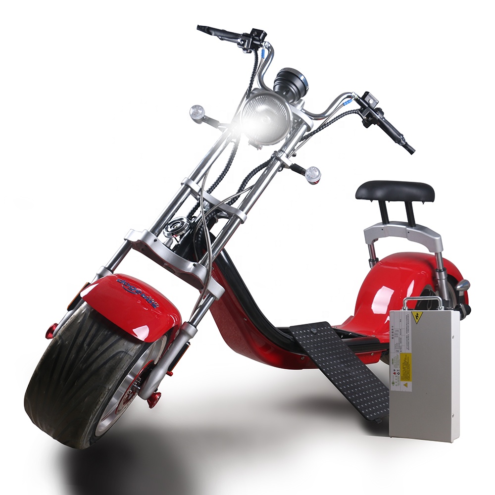 2000W 65km/h EEC Citycoco Powerful High Speed Removable Battery Electric Scooter Motorcycle