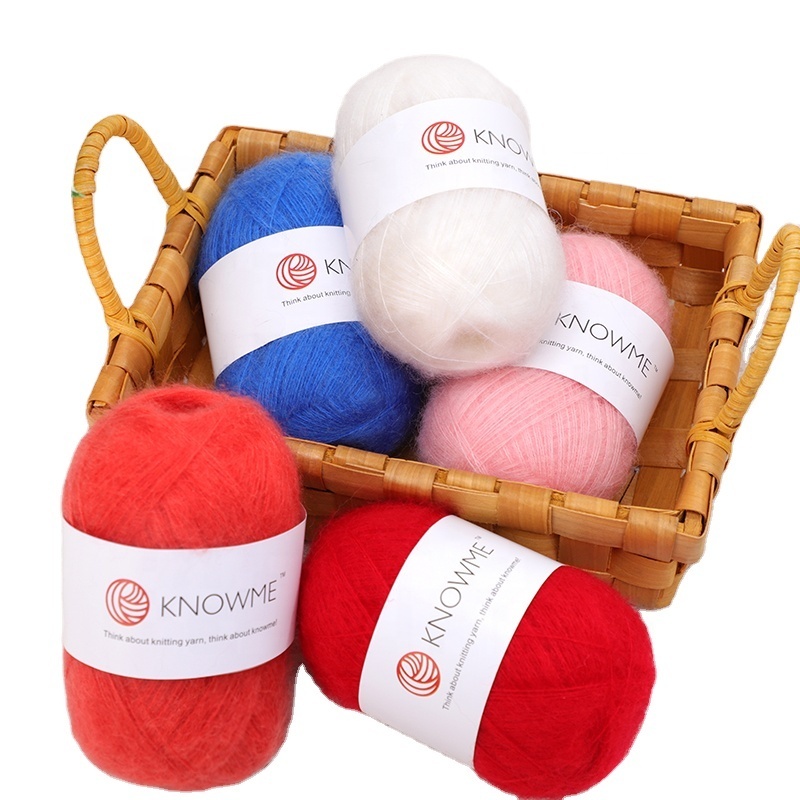 Hand Knitting yarn Knitting Yarn Mohair South African Handmade Scarf DIY Wool Thread Mink Fleece Yarn for Knitting
