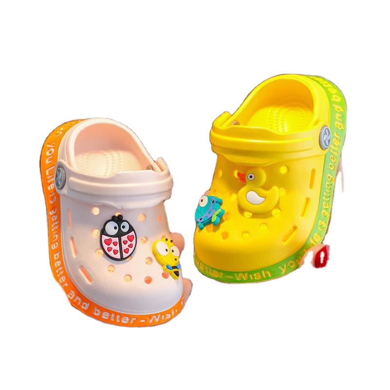 Daily Casual Baby PVC Clogs Sandals Kids Quick-Drying Flat Garden Shoes
