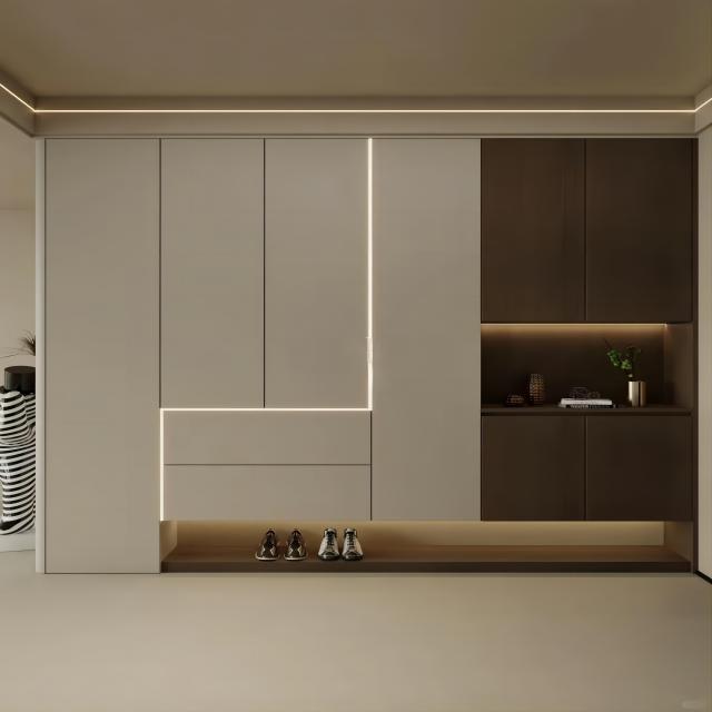 China Manufacturer Customized High Qualitymodern luxury glass wardrobe Bedroom