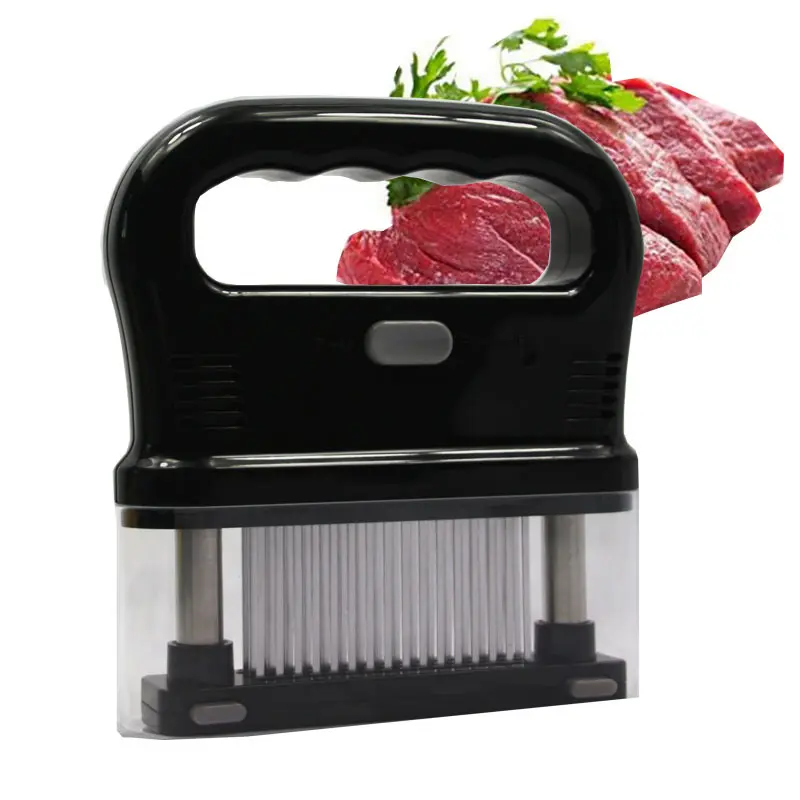 48 Stainless Steel Sharp Needle Blade Tenderizer for Tenderizing Steak Beef with Soft Handle
