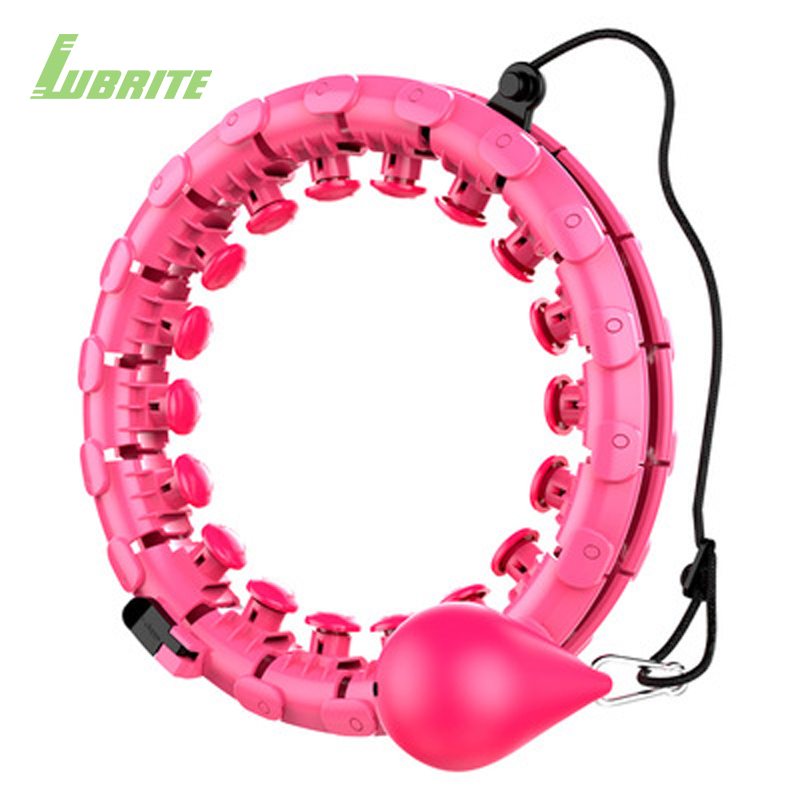 magnet hula ring fitness detachable hula hoops with ball weighted smart hula ring hoop
