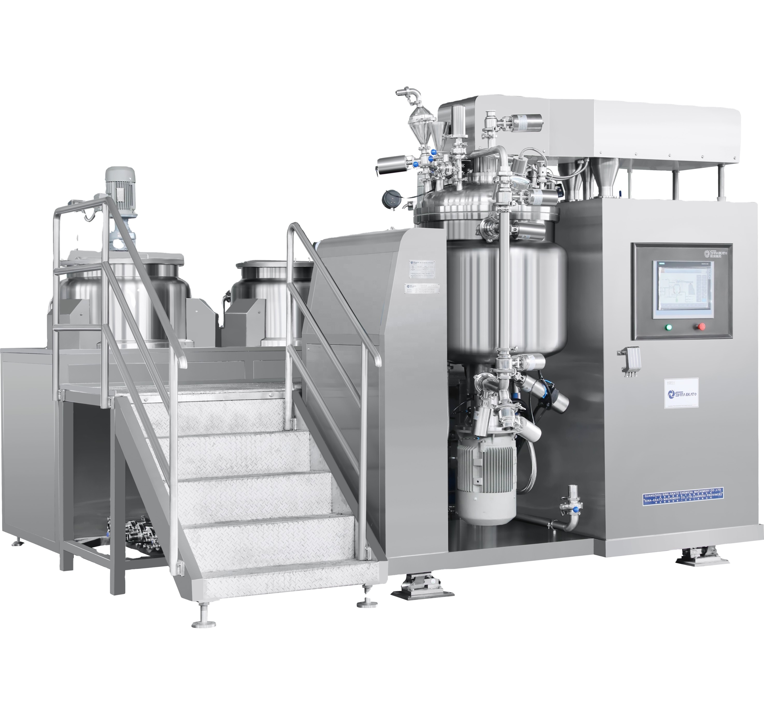 Сина Ekato SME-D 100L 200L 300L Косметическая тестомесильная машина вакуумная эмульсионная Миксер с гомогенизатор