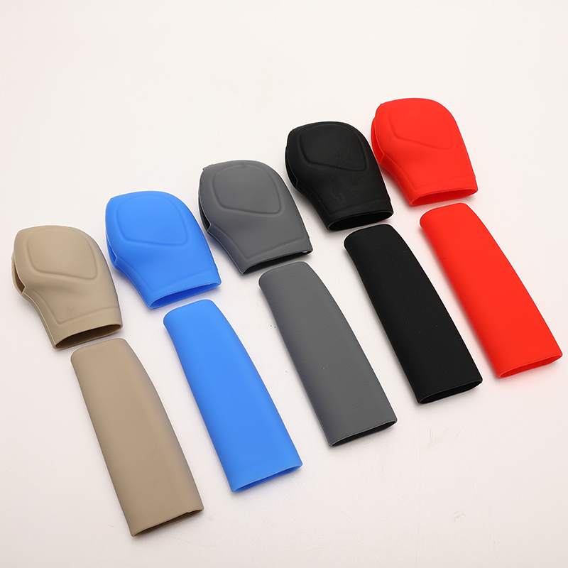 Car Interior Accessories Non-Slip silicone fashion car handbrake protect cover set