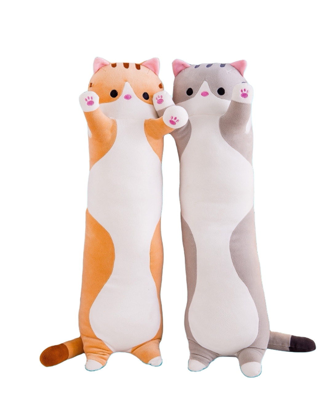 New style Baby Kids Toys Soft Cat Big Hugging Plush Pillow Cartoon Long Cat Kitten Legs Pillow Sleeping Companion Bolster Toys