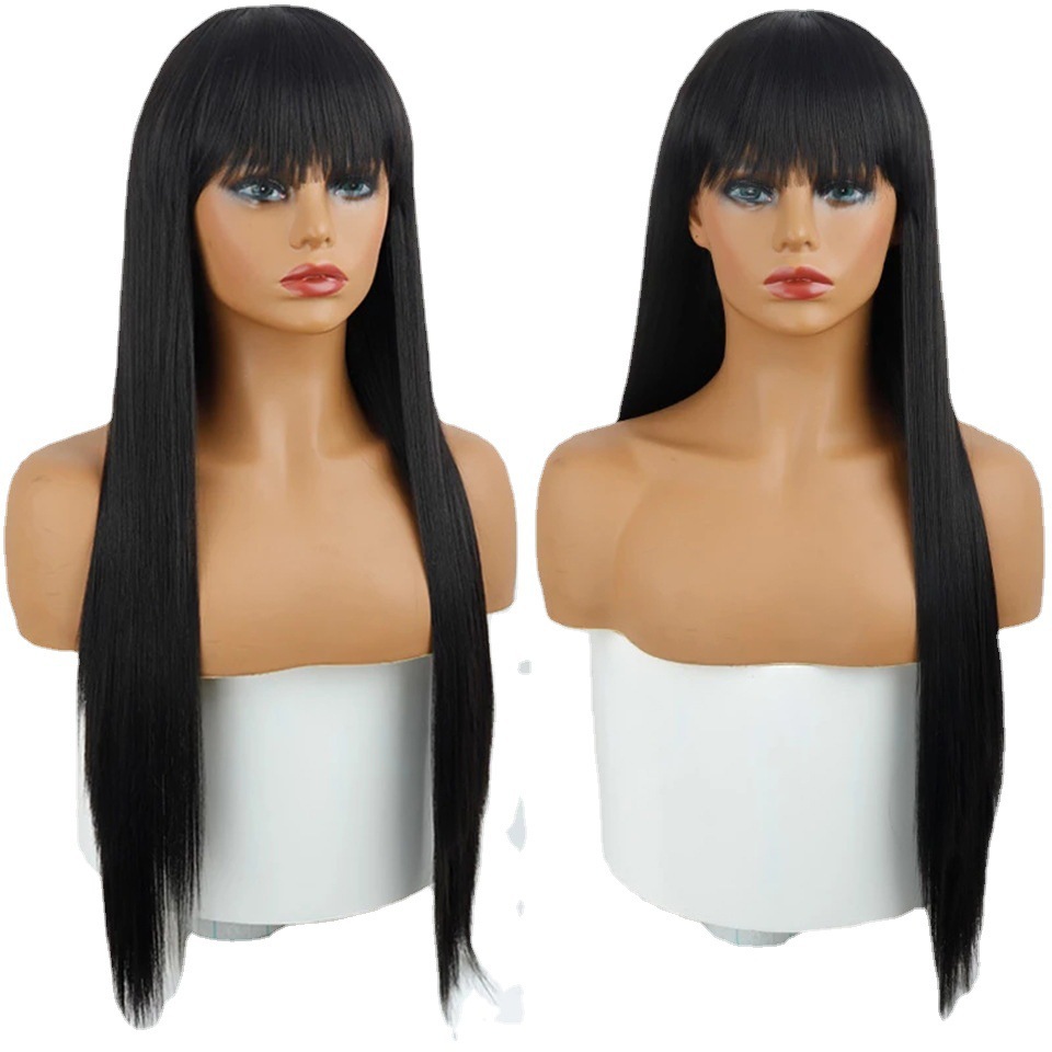 Colorful Wig Cosplay Costume Wig Long Natural Loose Wavy Red Mixed Purple Wigs for Women and Girls