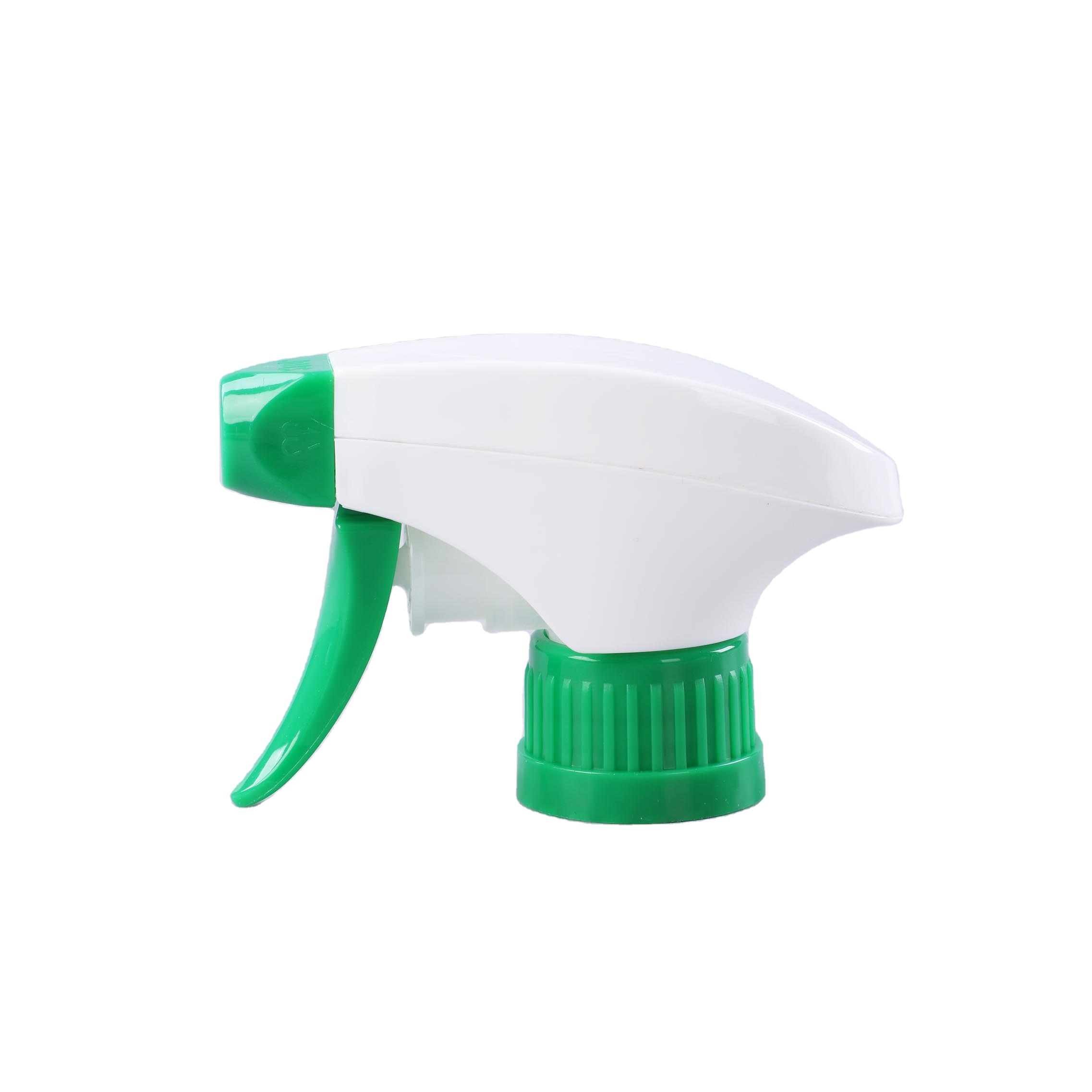 Ready to Ship White and Green All-plastic Trigger Sprayer 28/410 Rachet in Stock