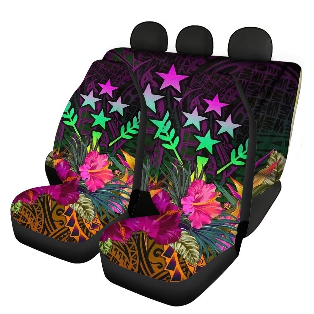 Kosrae Polynesian Samoan Printed Car Seat Cover OEM for Most Car Suv Truck car accessories seat cover sets for women full set