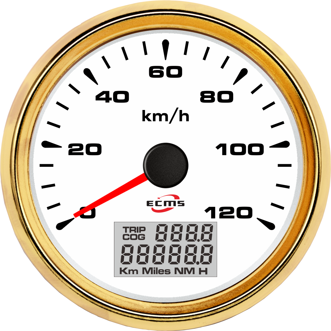 Белый спидометр для автомобиля мотоцикла 85 мм 120 км/ч
