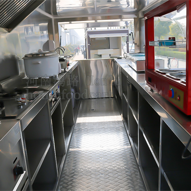 Food Truck With Full Kitchen Bar Full Furnished Mobile Food Trailer For Sale