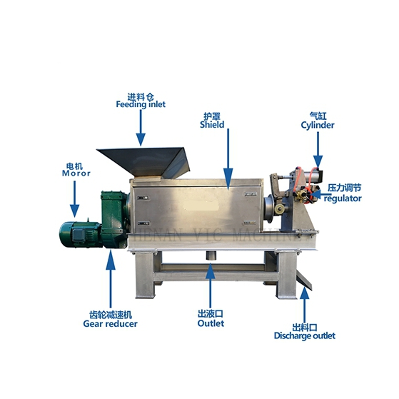 500 KG/H Olive Screw Press With Separator
