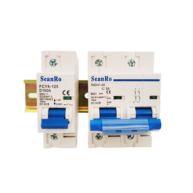 SunRo CE 1P 2P 100A 125A MCB Solar energy Photovoltaic PV DC Mini Circuit Breaker best price