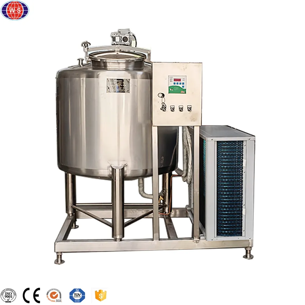 Fresh milk refrigerated storage tank vertical cooling tank for milk plant