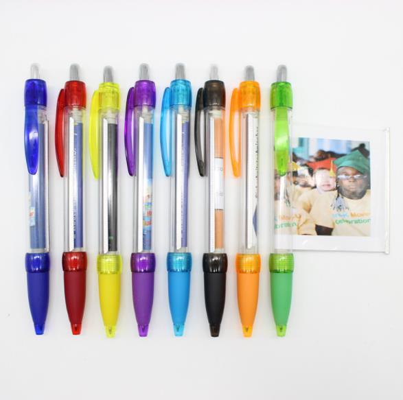 Wholesale Cheap Promotion Advertising Rolling Flag Pen High Quality Custom Logo Plastic Retractable Pull Out Banner Pen