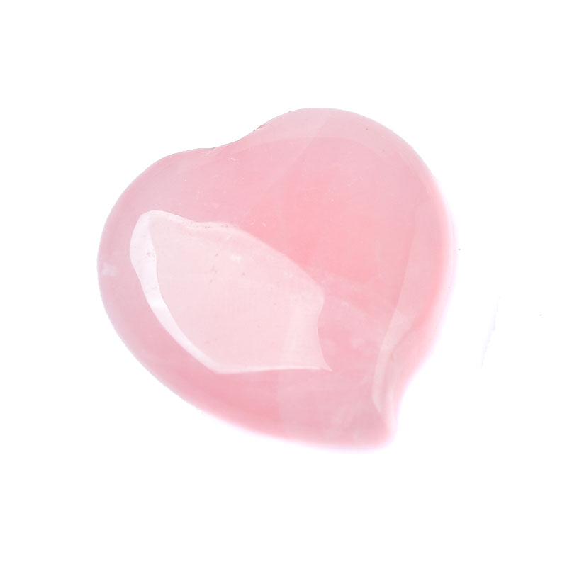 New Style Natural Rose Quartz Heart Shape Reiki Stone Shape Crystal Stone Gemstone For Love Gift