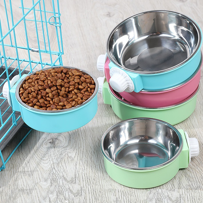 Wholesale Stainless Steel Metal Feeder Double Cat Pet Dog Bowl