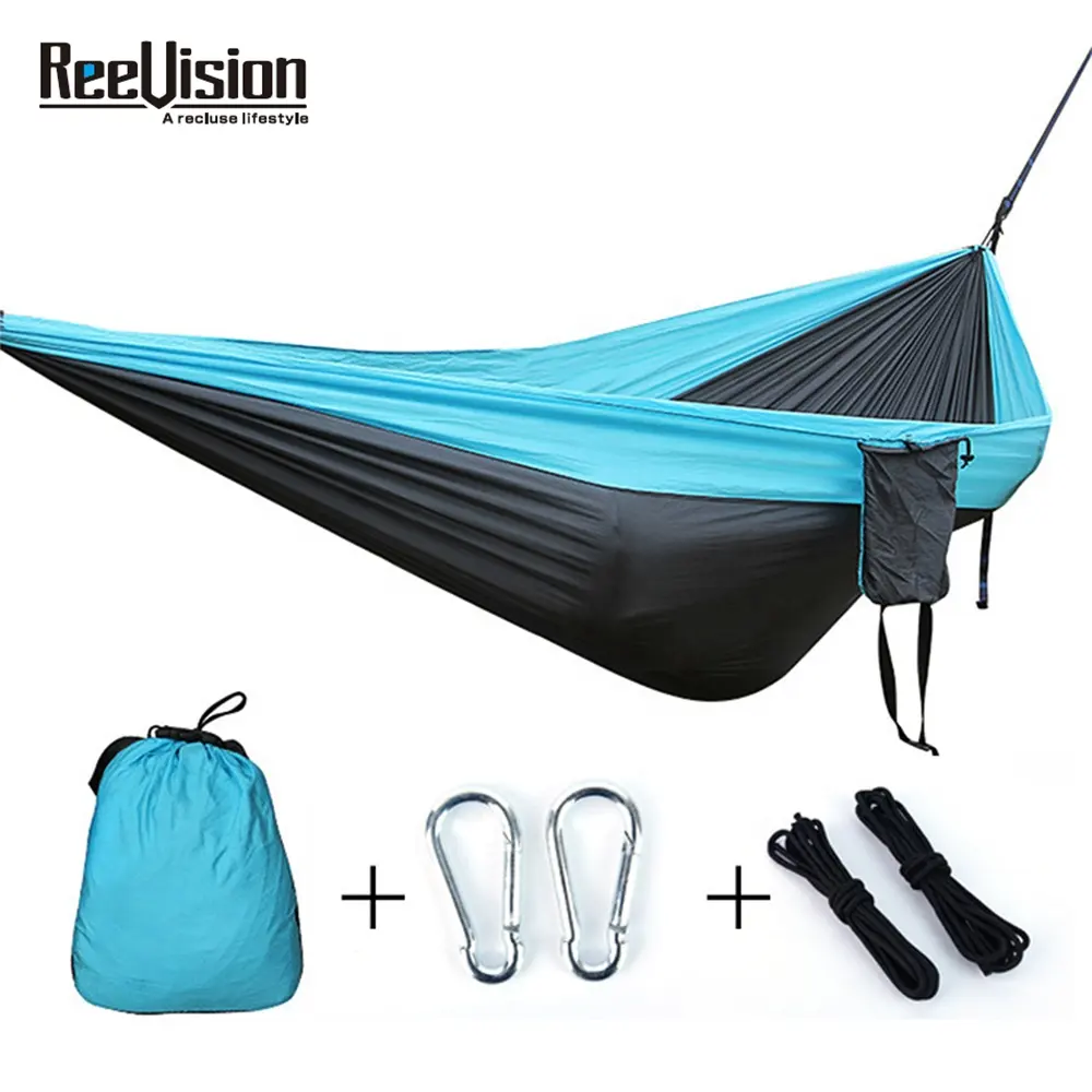 Outdoor Camping Portable Parachute Hammock Brazilian Beach Nylon Parachute material Folding Hammock