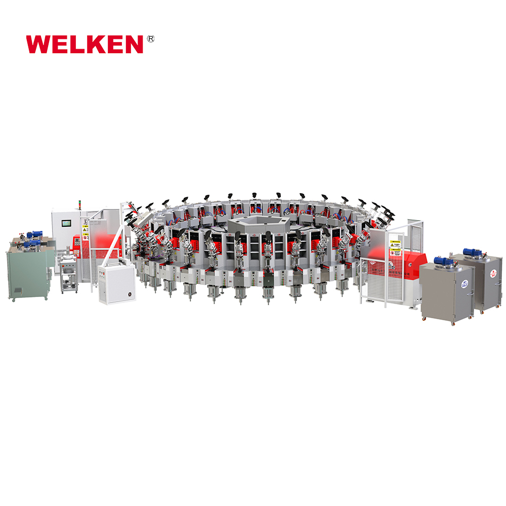 PU Double Density Automatic Disc Injection Shoe Making Machine