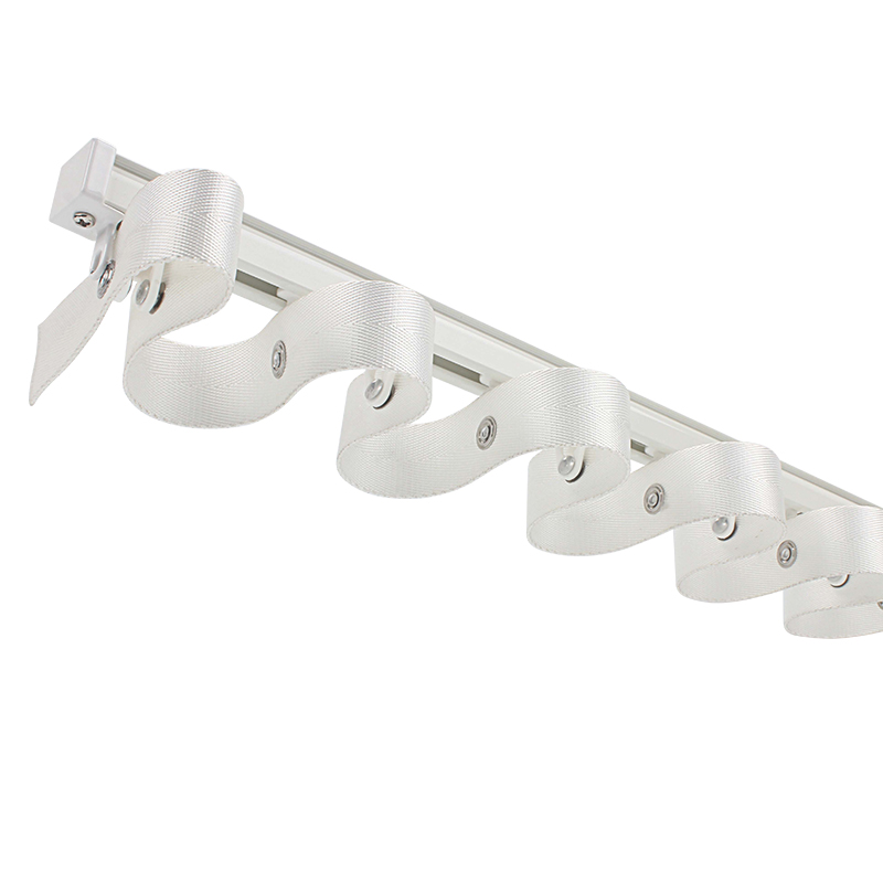 Hot sell ceiling s fold wave curtain track good quality ripple fold curtain railing track wave curtain