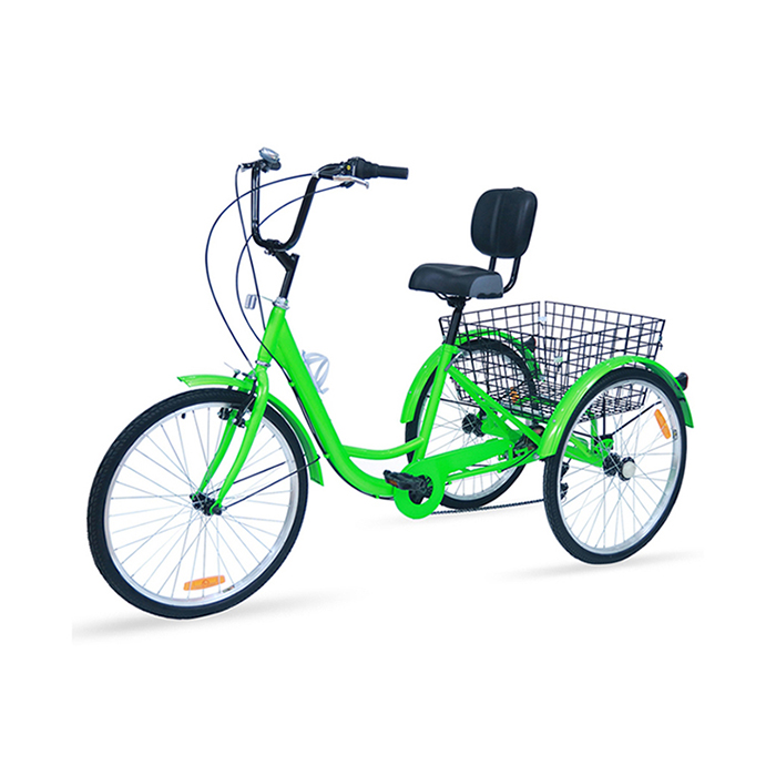 24-Inch and 26-Inch Wheel Adult Trike Three Wheel Cruiser Bike for Women Men Seniors