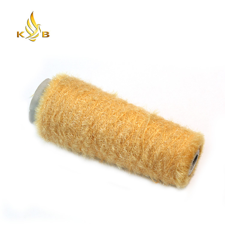 Metallic fiber yarn 100% Nylon Mink Feather Yarn for knitting sweater
