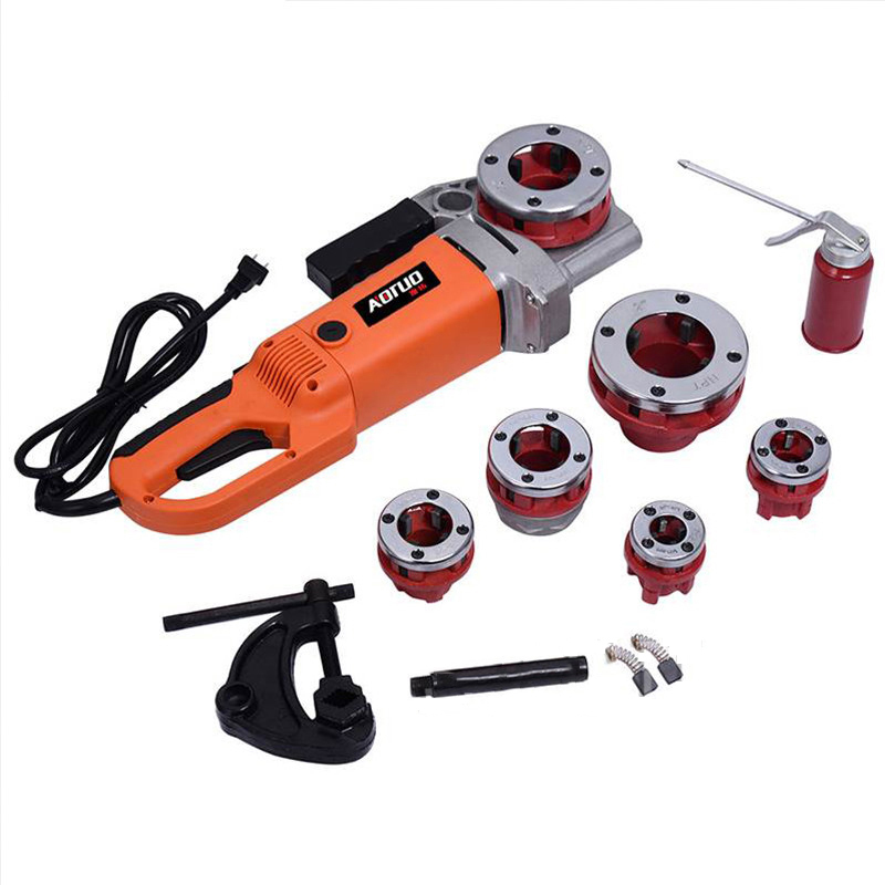 220V 2300W Electric Pipe Threader Portable Hand-Held Electric Pipe Iron Threading Machine
