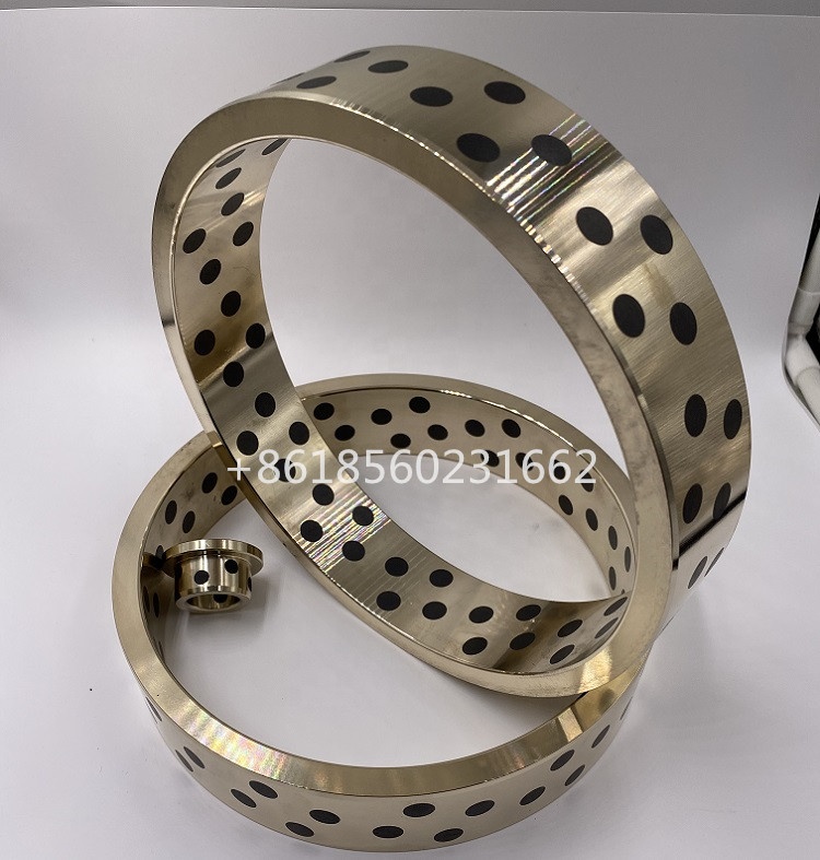 Customized Self Lubricating Straight or Flanged Oilless Brass Copper Sleeve Bearing Bushing
