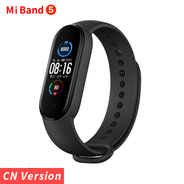 EU and USA in stock MI BAND 5 sport smart bracelet wholesale free shipping no tax outdoor heart rate fitness tracker smart watch