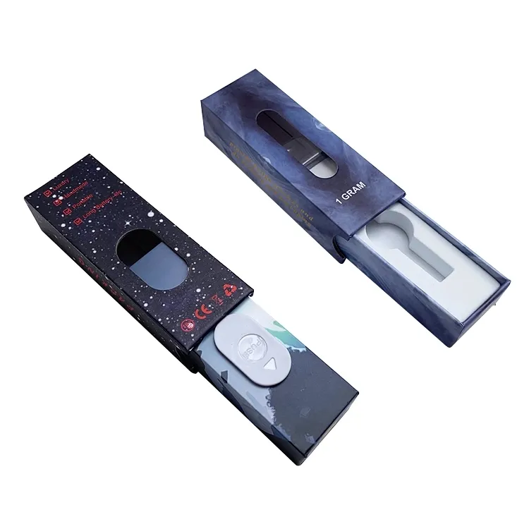 MOQ 500 шт. УФ-Золотая фольга, принт, Детская устойчивая упаковка, полностью керамический картридж для электронных сигарет, упаковочные коробки для персонализации