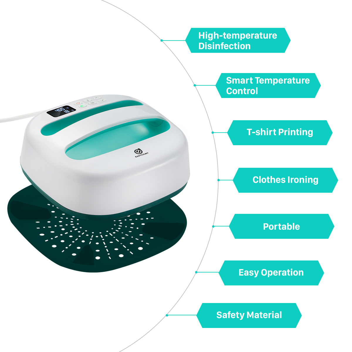 EASYCOUNT мини-машина для термопечати на железных футболках
