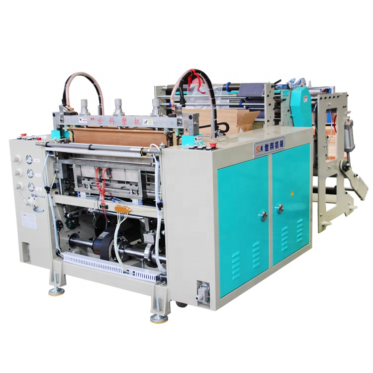Heavy duty PE garbage bag hot sealing and cutting thick big bag making machine