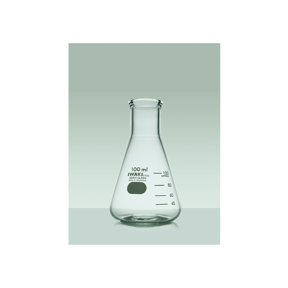 Индонезия IWAKI ERLENMEYER колба на заказ стеклянная прозрачная колба бутылка
