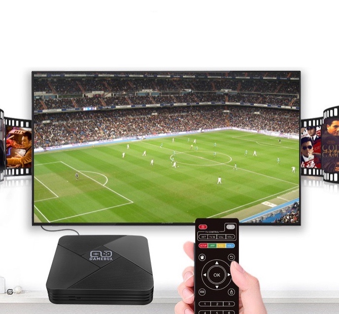 2021 the most popular Dual system Magic Box 4K hd dual console with android TV box video game console