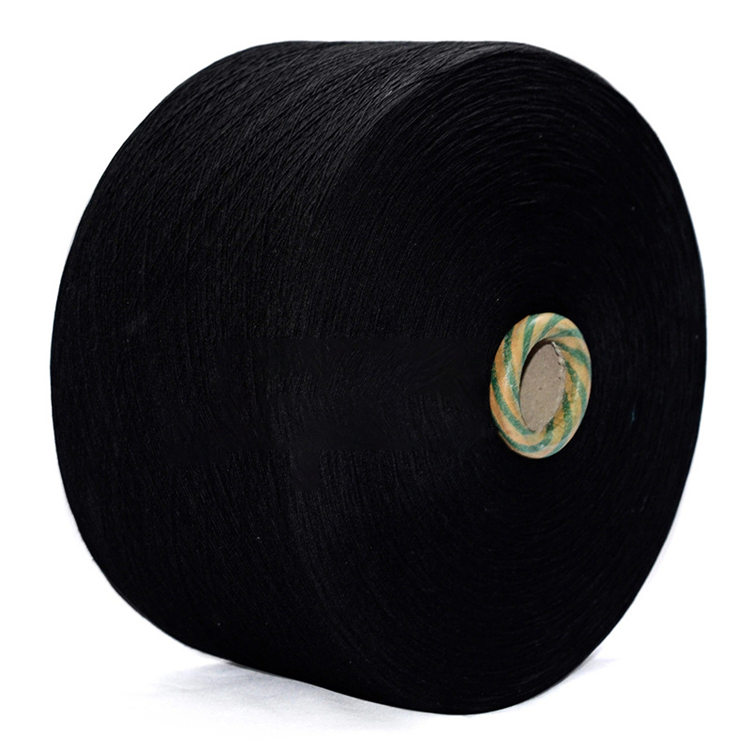 Eco-friendly recycled cotton cvc polyester yarn