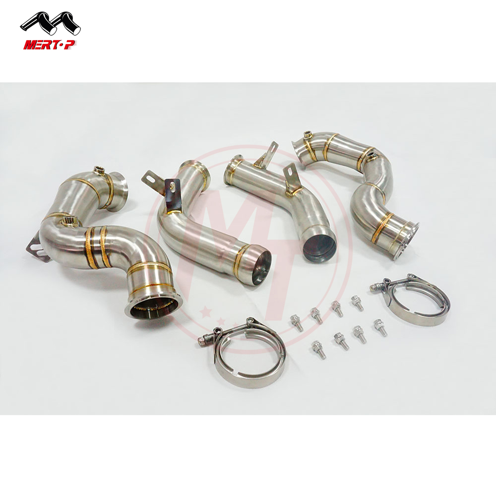MERTOP RACING 3,5 "SS304 безcatless Downpipe для W213 M177 E63 E63S AMG 2016 + 4,0 T Twin-Turbo