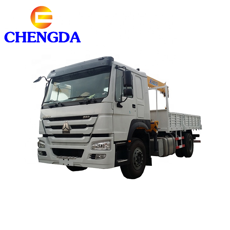Дешевый грузовик Sino Howo 4x2 с краном для продажи