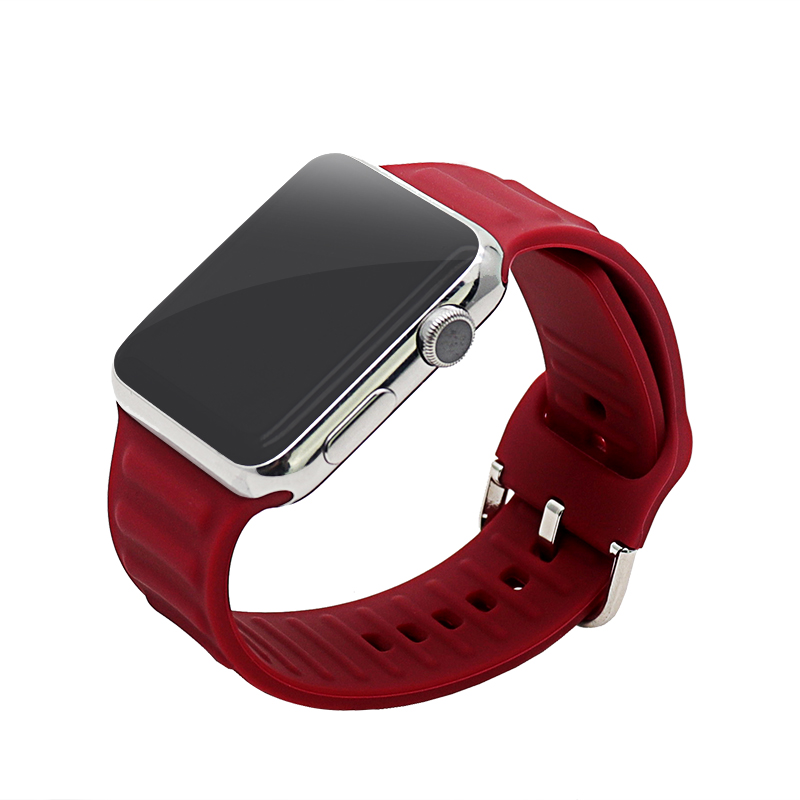 Ремешок спортивный для смарт-часов Apple Watch 38 мм 40 мм 42 мм 44 мм, мягкий силиконовый сменный Браслет для женщин и девушек, мужчин, iWatch