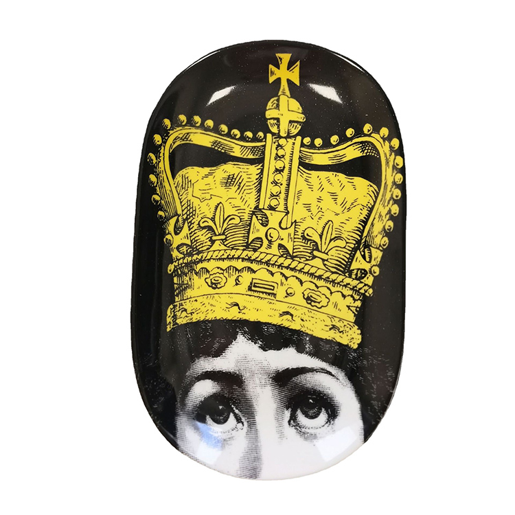 Блюдо для украшения керамики silwan OEM Fornasetti, овальные тарелки, тарелка для закусок, фруктов, тарелка для украшения, свадебная тарелка для керамики