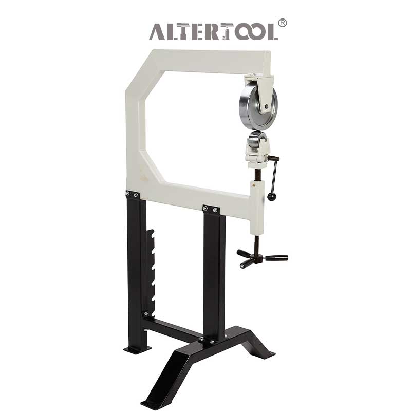 Multiple Anvil Dies 686mm Throat Depth Benchtop English Wheel 27" Accurate Fine Tuning English Wheel Forming Machine for Shaping