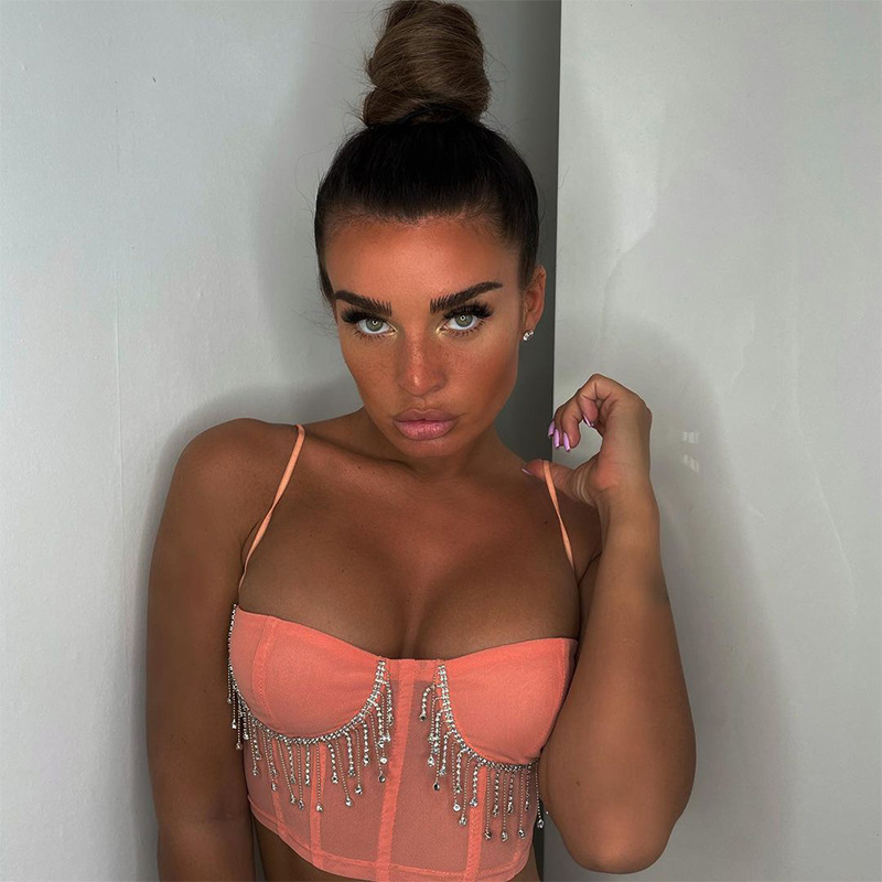 2021 Latest Style High Quality Sexy Ladies Padded Bra Luxury Diamond Bra Women Push Up Bra
