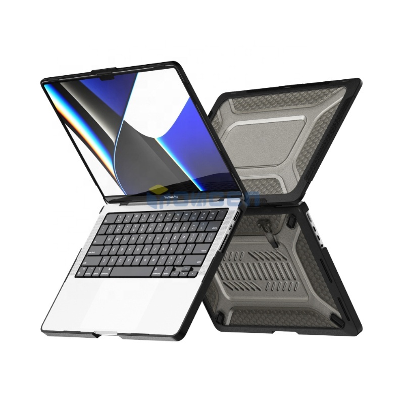 Легкий Чехол для ноутбука, матовый чехол с невидимой подставкой, для Macbook Air M1 M2/Pro 13 дюймов 14 дюймов 16 дюймов