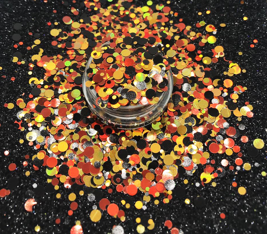 wholesale dazzling Confetti mixed dots size glitter for ornament crafts glitter flakes nail art shapes